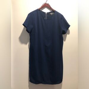 Lulu's Deep Blue Short Sleeve Dress